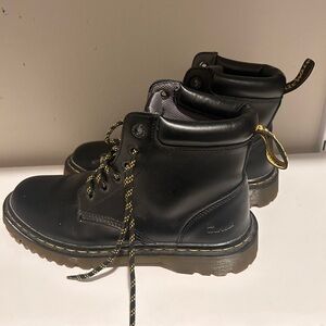 Dr. Martens Black Leather Combat Boots